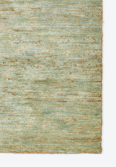 Green area rug 5' X 8' - close-up of pattern and texture
