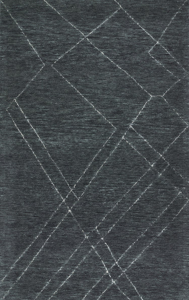 Everett Blue Area Rug - EVT-4 Hand - Tufted, 8' X 10'