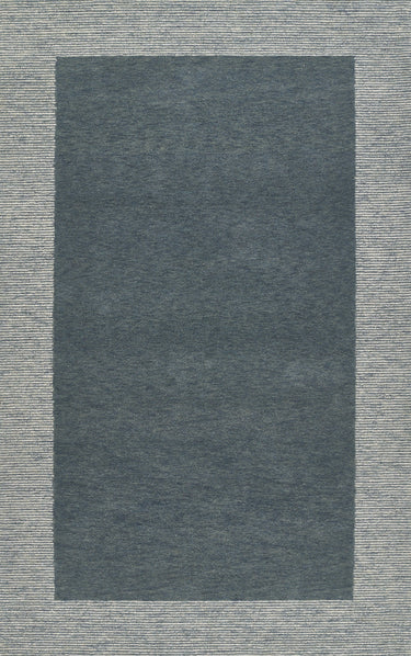 Momeni Everett 100% Wool Blue Area Rug, 9' X 12' - EVERTEVT-6BLU90C0