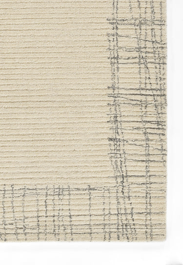 Ivory Wool area rug 9' X 12' - close-up of pattern and texture