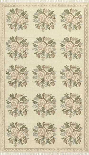 Momeni FLO-1 Area Rug, Ivory 2' X 3'