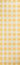 Yellow Geometric area rug 2'3" X 7 - detail shot showing pile and weave