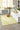 Yellow Geometric area rug 7'6" X 9 - corner detail and border