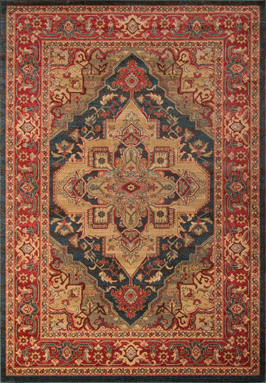 Navy Ghazni Machine - Made Area Rug by Momeni, 5'3" X 7'6"