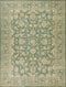 Green Wool & Silk Area Rug - AR3546