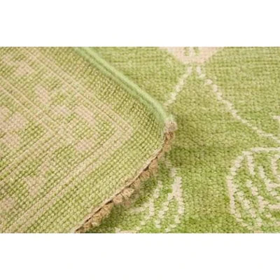 Green Wool & Silk Area Rug - AR3568