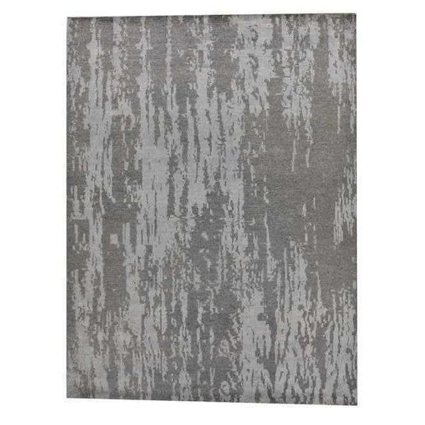 Grey Wool & Silk Area Rug - AR1731