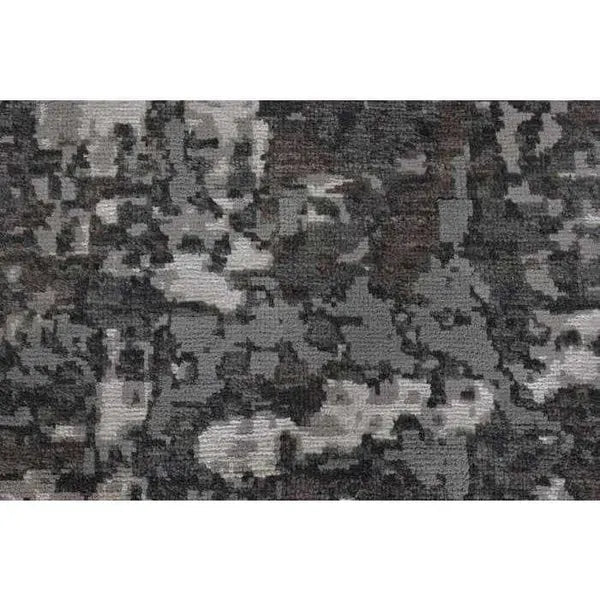 Grey Wool & Silk Area Rug - AR1742