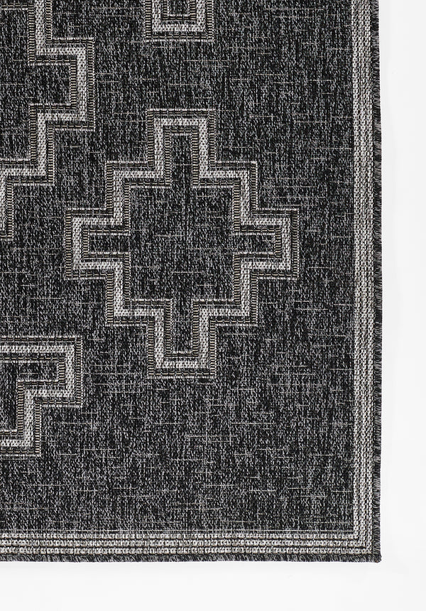 Momeni Black Hampton Runner Rug - HAM-9 2'7