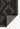 Black Transitional area rug 3'3" X 5 - corner detail and border