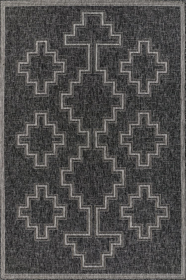 Momeni HAM-9 Area Rug, Black 9' X 12'