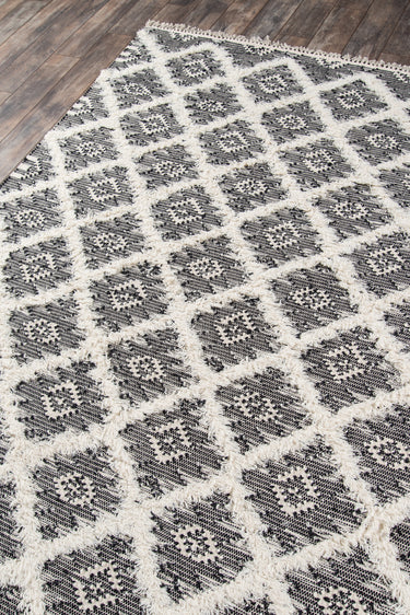 Wool area rug 3' X 5' - close-up of pattern and texture