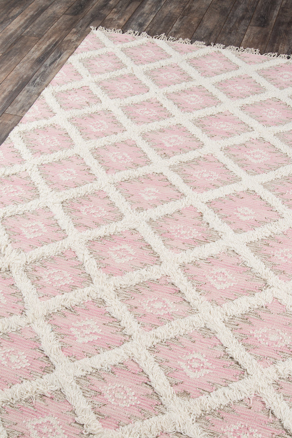 Pink Harper Hand Woven Area Rug, 8'10