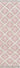 Pink area rug 3' X 5' - detail shot showing pile and weave