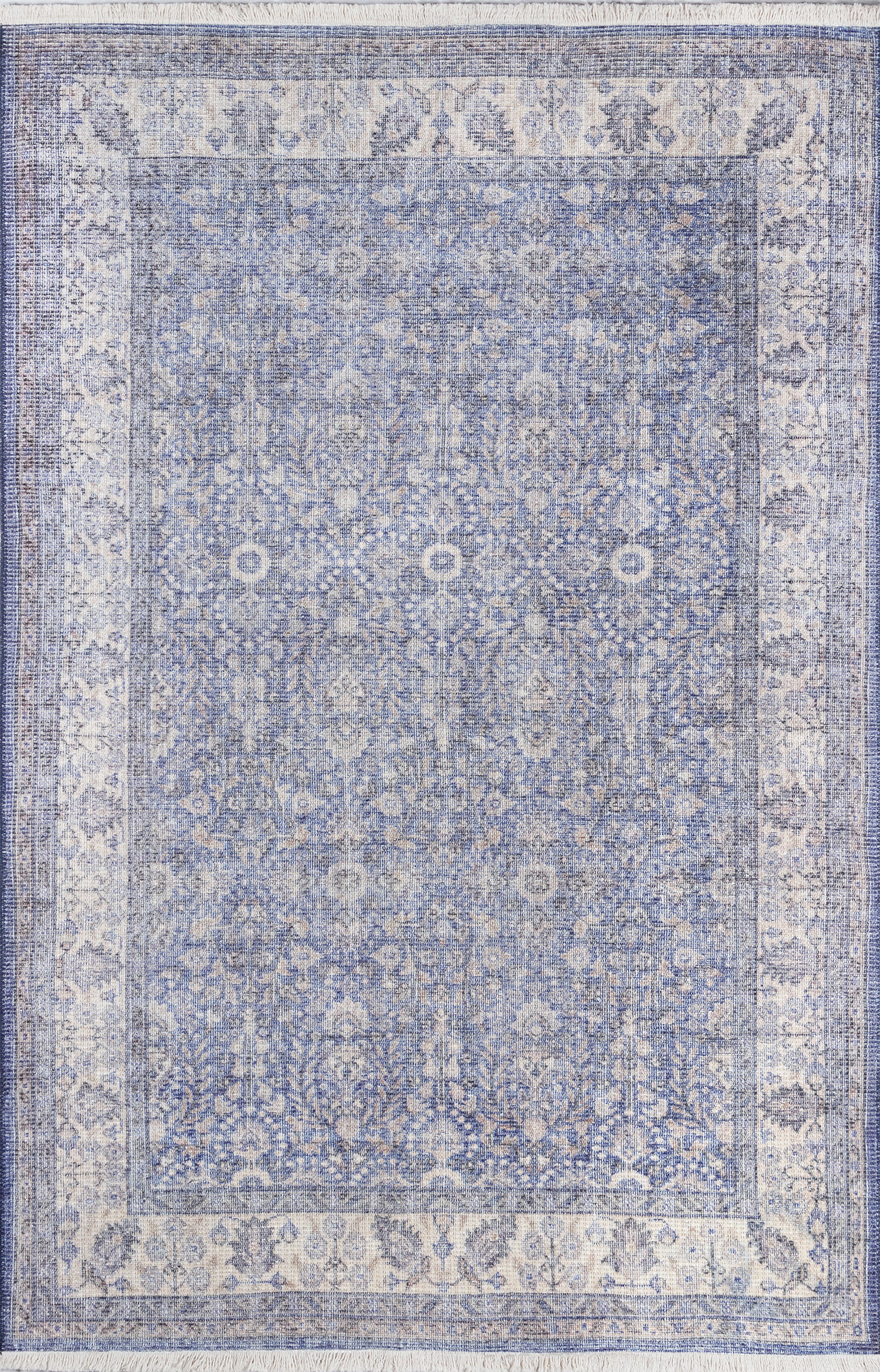 Momeni Blue Helena Runner Rug in 2'6" X 10' Runner - HEL-4