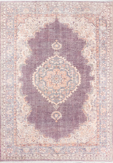 Momeni Plum Helena Runner Rug in 2'6" X 10' Runner - HEL-5