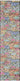 Multi Oriental area rug 2'6" X 10 - full product view on white background
