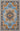 Blue Oriental area rug 3' X 5' - styled in a living room