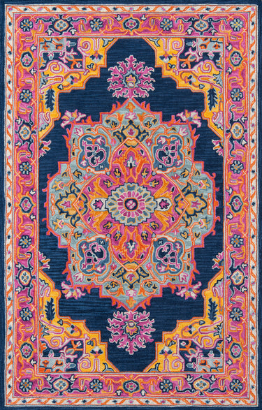 Ibiza IBI-1 Navy Area Rug by Momeni - 6' X 9'