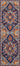 Navy Oriental area rug 2'3" X 7 - detail shot showing pile and weave
