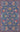 Blue Medallion area rug 5' X 8' - styled in a living room