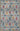 Blue area rug 3' X 5' - styled in a living room