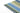 Blue Stripe area rug 7'10" X 10 - corner detail and border