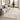Beige Abstract area rug 5' X 7' - styled in a dining room