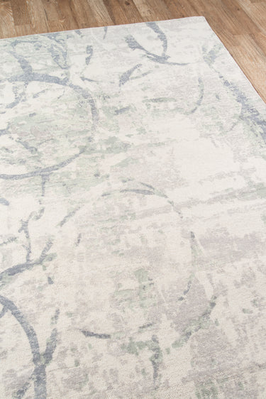 Grey Contemporary area rug 7'6" X 9 - close-up of pattern and texture