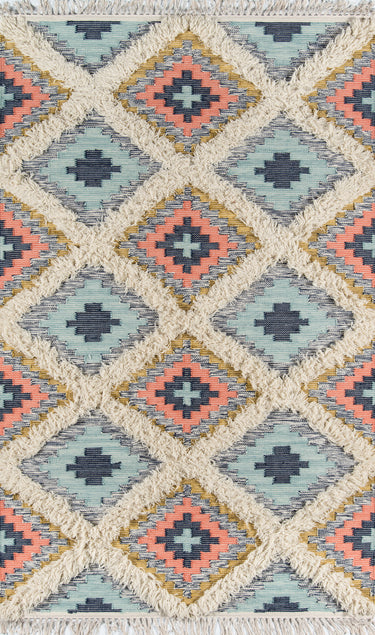 Novogratz Indio 100% Wool Multi Runner Rug, 2'3" X 7'10" Runner
