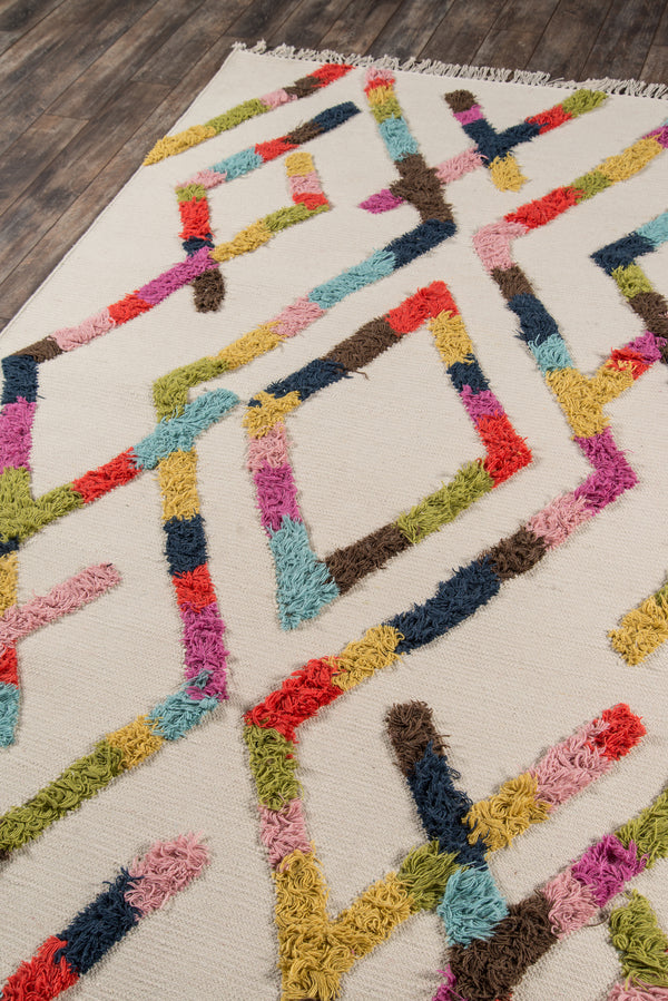 Multicolor Indio Hand Woven Area Rug, 3' X 5' lifestyle