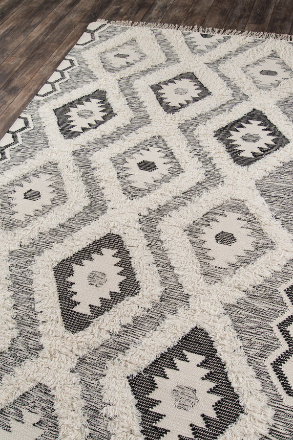 Black Indio Hand Woven Area Rug, 2' X 3' lifestyle