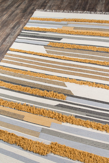 Wool area rug 3' X 5' - close-up of pattern and texture