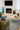 Blue Wool area rug 2'3" X 8 - overhead flat lay view