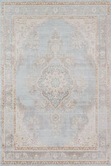 Isabella ISA-01 traditional medallion polyester area rug