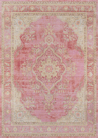 Pink Machine - Made Area Rug, Isabella ISA-1 9'3" X 11'10"