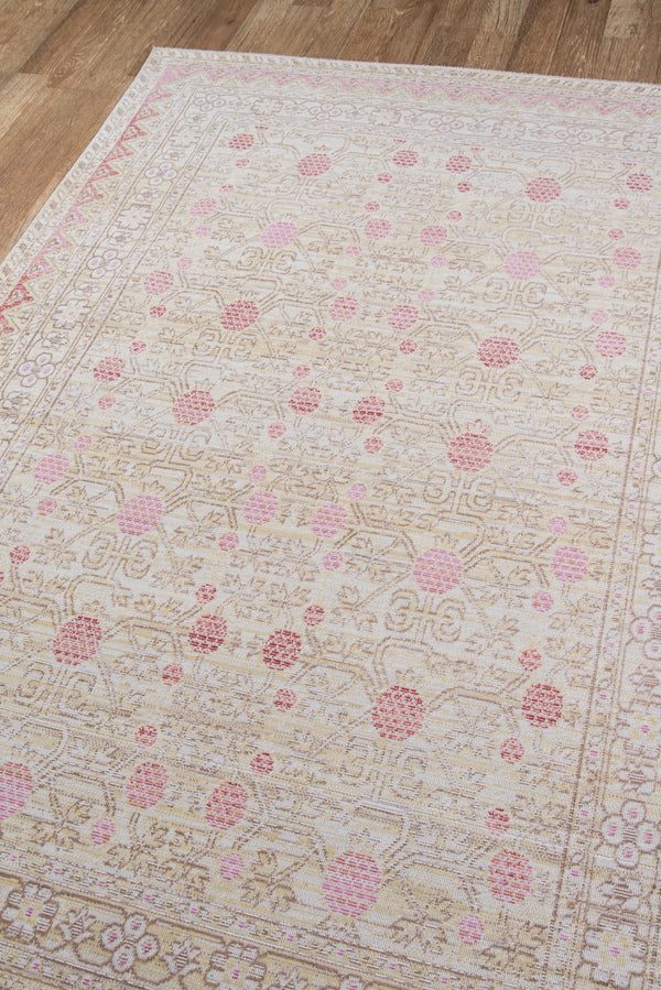 Pink Isabella Machine Made Area Rug, 2' X 3' lifestyle
