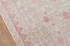 Low-pile woven ISA Collection rug with medallion design