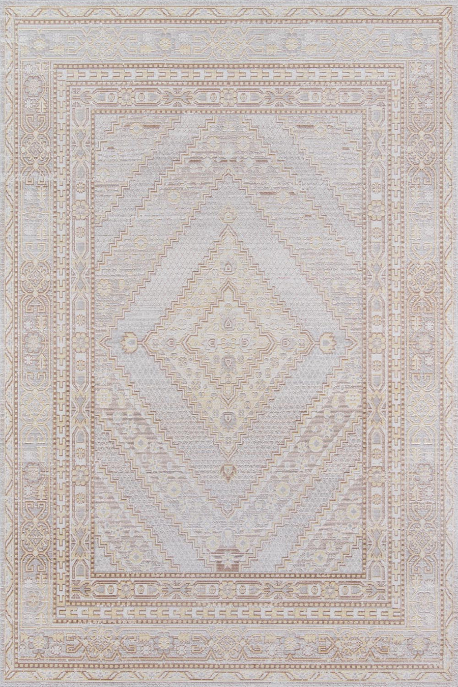 ISA Collection Area Rug – Traditional Medallion, Low-Pile & Durable