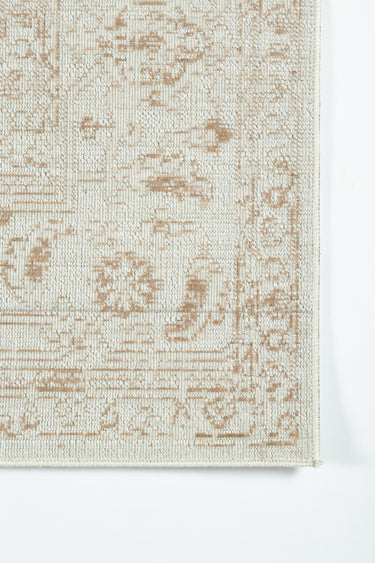 Brown Traditional area rug 2'3" X 8 - close-up of pattern and texture