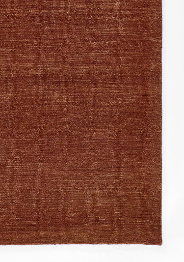 Red Wool area rug 2' X 3' - close-up of pattern and texture