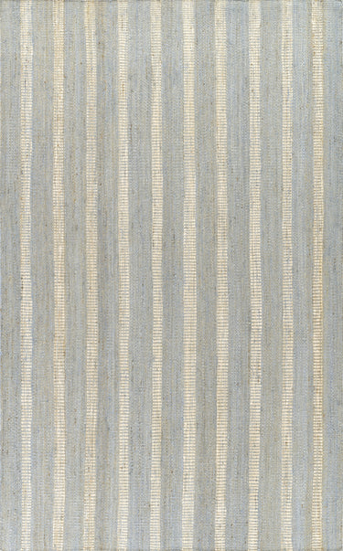 Jango Blue Area Rug - JAN-1 Handwoven, 5' X 7'