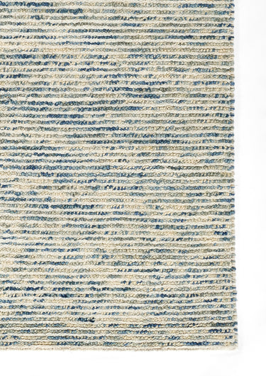 Blue Wool area rug 8' X 10' - close-up of pattern and texture
