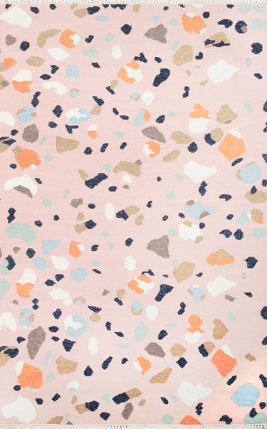 Jem Pink Area Rug - JEM-2 Handwoven, 7'9" X 9'9"