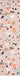 Pink Abstract area rug 7'9" X 9 - detail shot showing pile and weave
