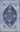 Karachi Blue Runner Rug - KAR-8 Machine - Made, 2'3" X 8' Runner