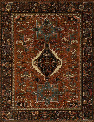 Red Karajeh Hand Knotted Area Rug by Momeni, 9' X 12'