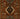 Red Medallion area rug 5' X 8' - corner detail and border