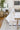 Ivory area rug 6'3" X 9 - close-up of pattern and texture
