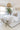 Ivory Stripe area rug 5' X 8' - full product view on white background